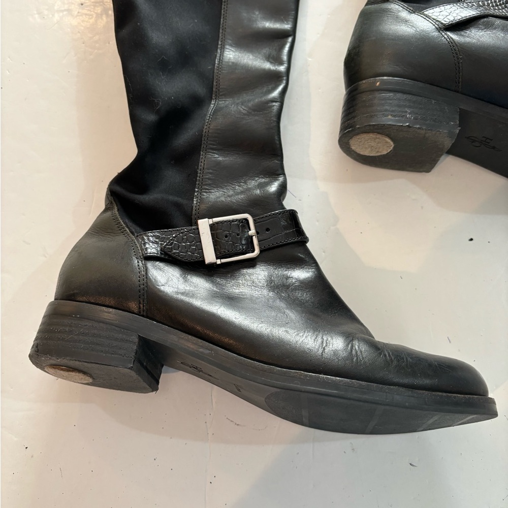 COLE HAAN Black Tall BOOTS 6.5B - Picture 7 of 16